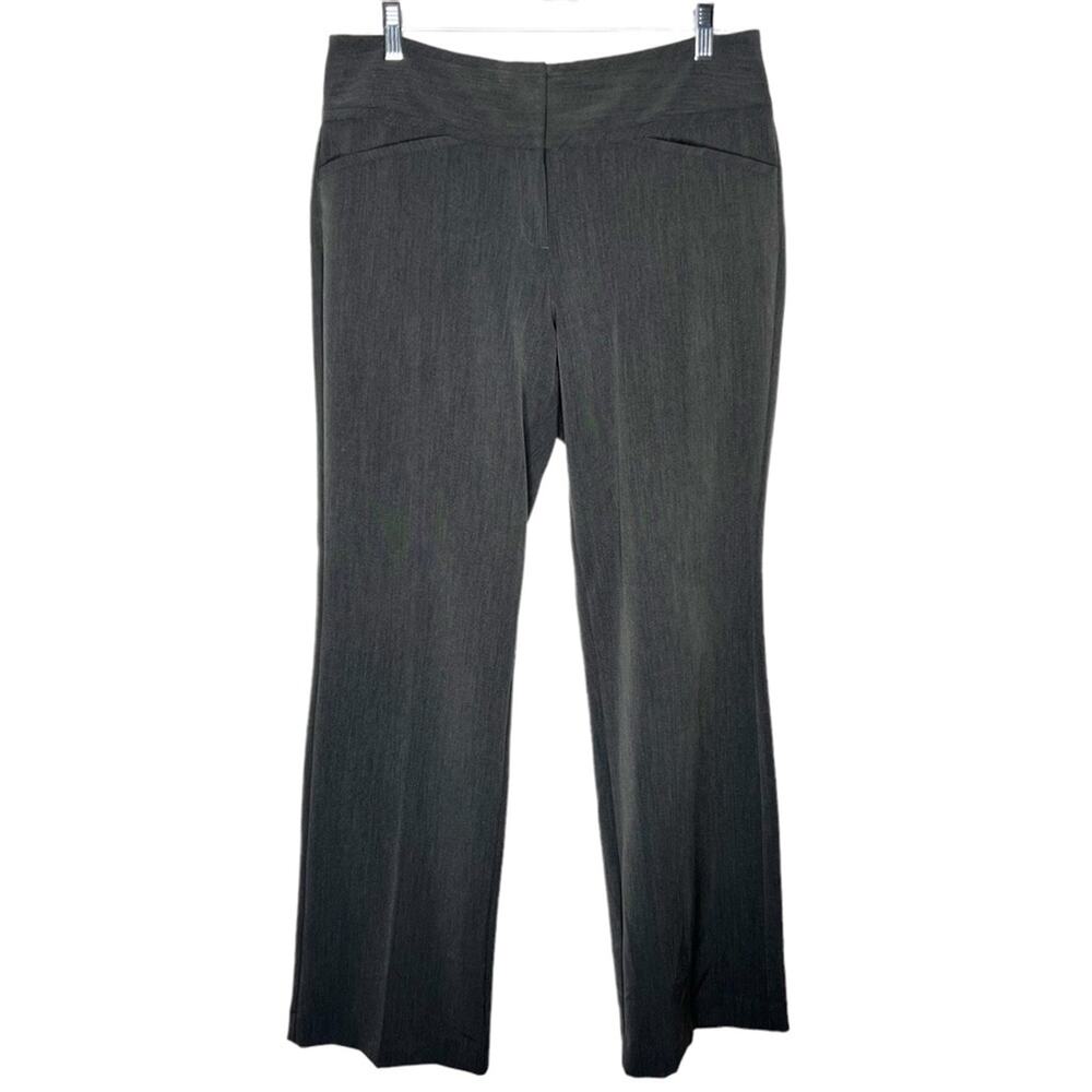 ELLE / gray bootcut career dress trouser pants / 8